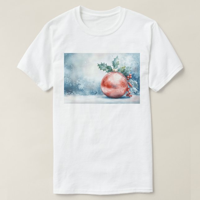 Festive Christmas Ornament T Shirt (Design framsida)