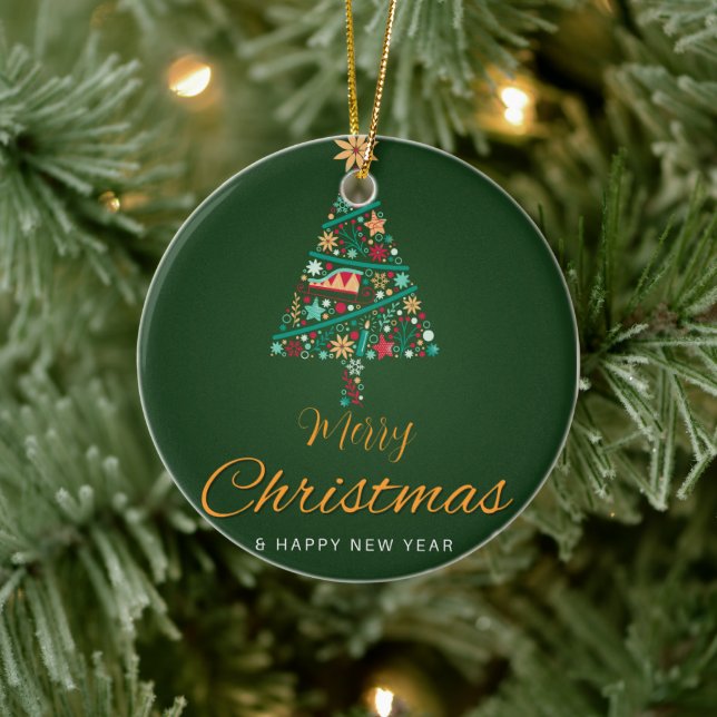 Festive Christmas Ornaments Julgransprydnad Keramik (Träd)