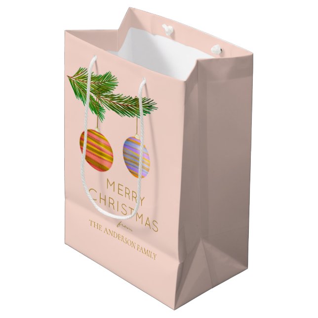 Festive Christmas Ornaments Personalized  (Framsidan Vinklad)