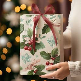 Festive Christmas Pattern Gift Bag