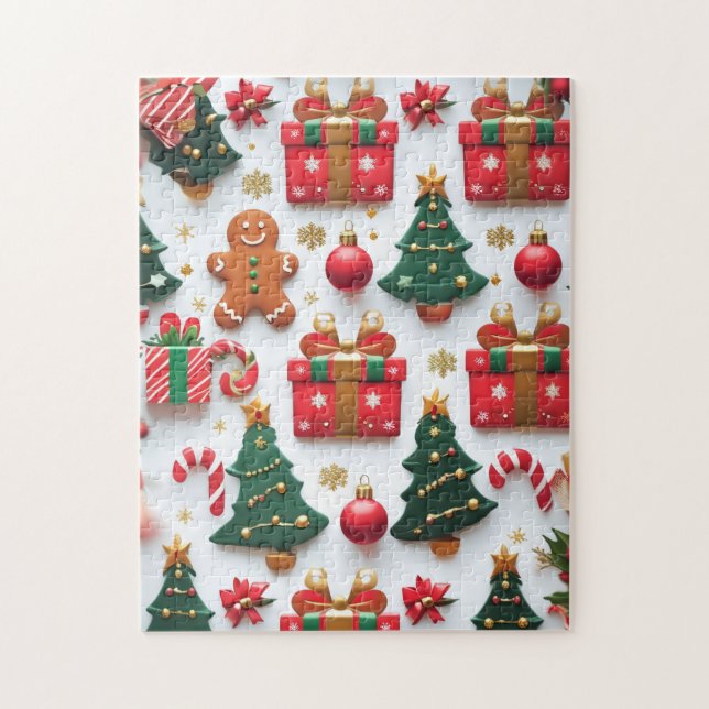 Festive Christmas Pattern Pussel (Vertikal)