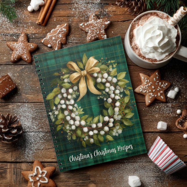 Festive Christmas Pattern Recipe  Anteckningsbok (Skapare uppladdad)