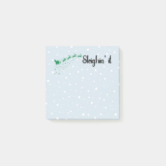 Festive Christmas Post It Notes | Sleighin It Post-it Block