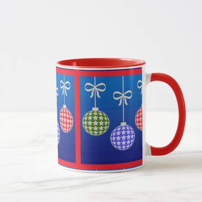 Festive christmas-prydnadsdesign kaffe mugg (Höger)
