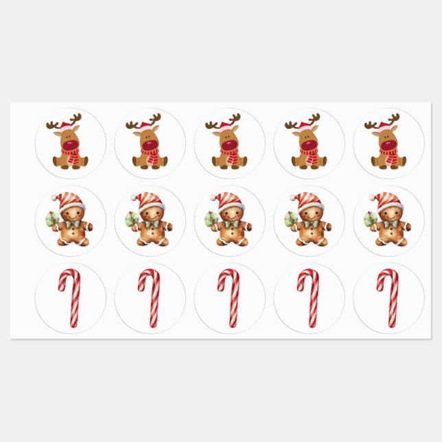 Festive Christmas Shapes Sticker Pack (Ark)