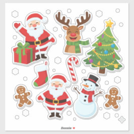 Festive Christmas Sticker Collection: Santa Klistermärken