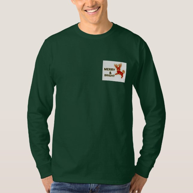 Festive Christmas T-Shirt | Customizable Holiday G (Framsida)