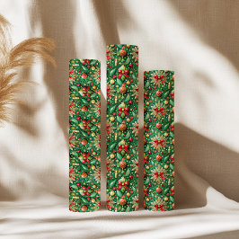 Festive Christmas Theme Colorful Pattern Presentpapper