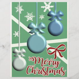 Festive Christmas Tree Holiday Greeting Card Brevhuvud