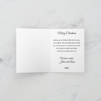 Festive Christmas Tree Holiday Greeting Card Helgkort