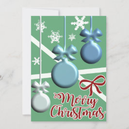 Festive Christmas Tree Holiday Greeting Card Julkort