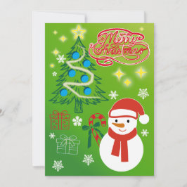 Festive Christmas Tree Holiday Greeting Card Julkort