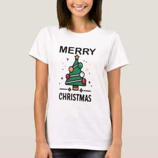 Festive Christmas Tree  T Shirt