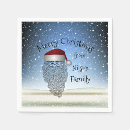 Festive Chritsmas Party Funny Cute Jultomten Pappersservett