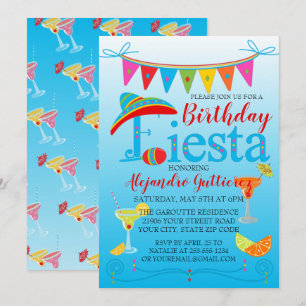 Festive Cinco De Mayo Birthday bjudande Inbjudningar