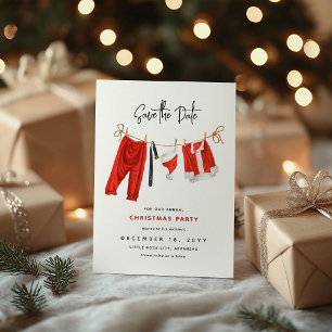 Festive Clothesline jul Party Spara datum Helg Vykort