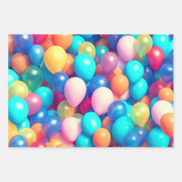 Festive Colorful Balloon Theckon Party