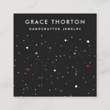 Festive Confetti Stud Earring Visning Card