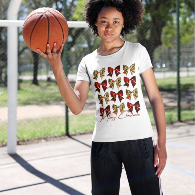 Festive Coquettes and Floing Script Typology T Shirt (Skapare uppladdad)