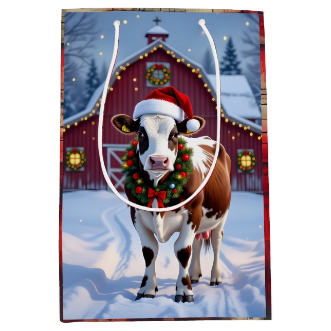 Festive Cow i julen i Santa Hat Land (Framsidan)