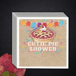 Festive Craft Cutie Pie Party Baby Shower Pappersservett
