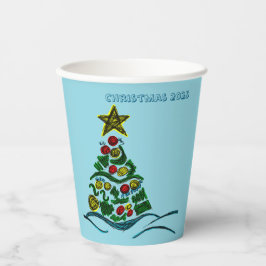 Festive Crafty Träd jul Party