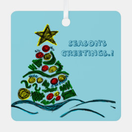 Festive Crafty Träd jul Photo Träd Ornament