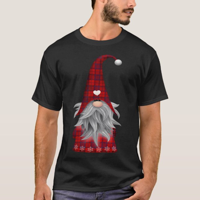 Festive Cute Gnome T Shirt (Framsida)