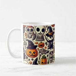 Festive Cute Halloween Mönster Mugg