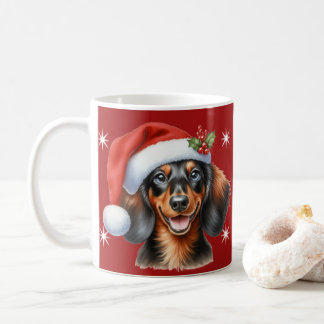 Festive Dachshund jul Mugg - Cute Sause Hund