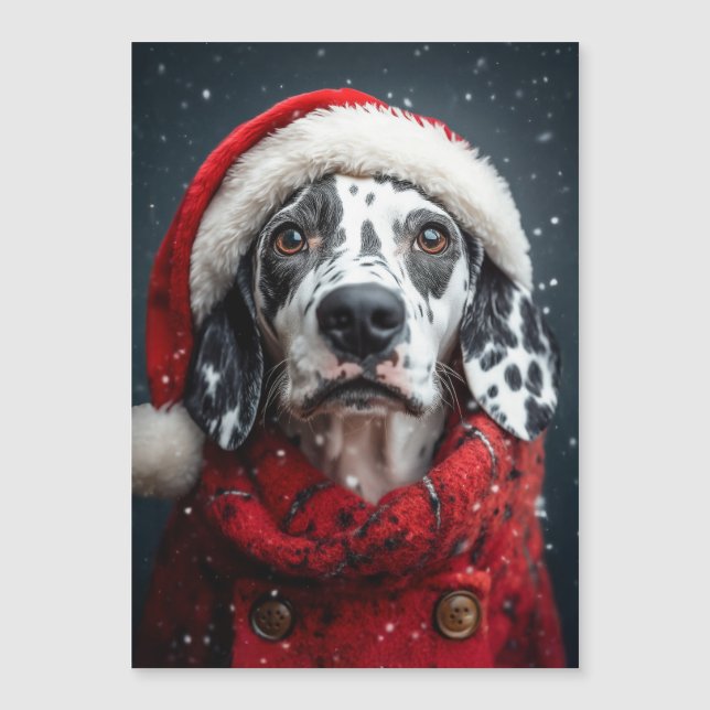 Festive Dalmatian i Santa Attire (Framsida)