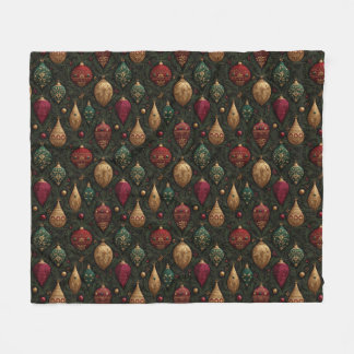 Festive Damask Fleecefilt