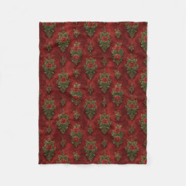 Festive Damask  Fleecefilt