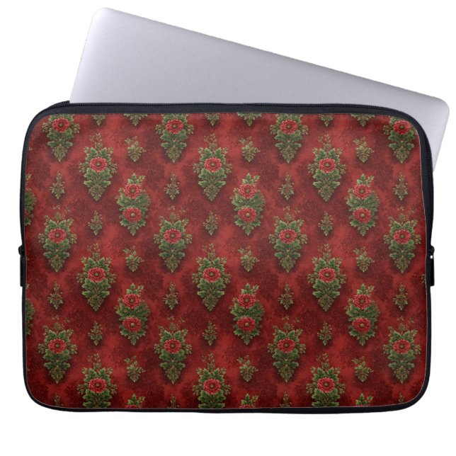 Festive Damask  Laptop Fodral (Framsidan)