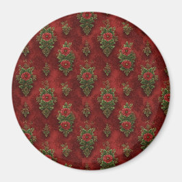 Festive Damask  Magnet