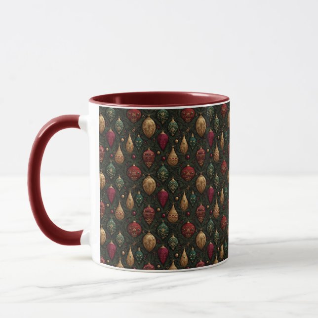 Festive Damask  Mugg (Vänster)