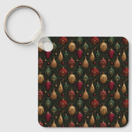 Festive Damask  Nyckelring