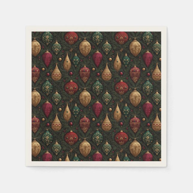 Festive Damask  Pappersservett (Framsidan)