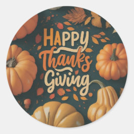 Festive & Decorative Säsong Stickers Runt Klistermärke