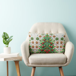 Festive Dekorativ kudde Embroidery Design