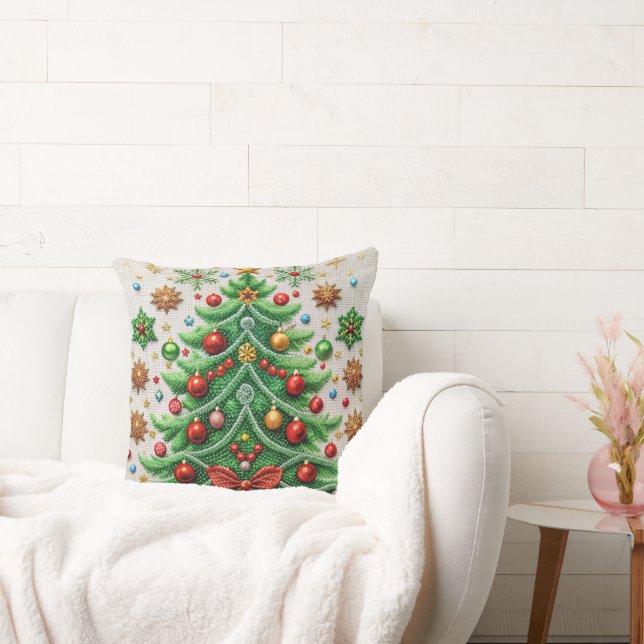 Festive Dekorativ kudde Embroidery Design (Soffa)