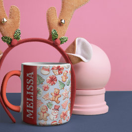 Festive Delight: God jul, Wonderland Namn Mugg