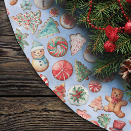 Festive Delight: jul Cookie Wonderland Julgransmatta Borstad Polyester