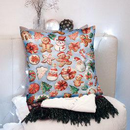 Festive Delight: jul Cookie Wonderland Kudde