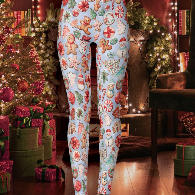 Festive Delight: jul Cookie Wonderland Leggings (Skapare uppladdad)