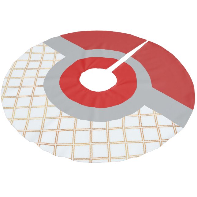 Festive Design Träd Skirt Julgransmatta Borstad Polyester (Vinklad)