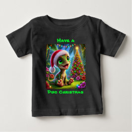 Festive Dinosaur-jul T Shirt