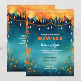 Festive Diwali Reverie Inbjudningar