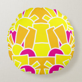 Festive Doodle Art 42 Rund Kudde