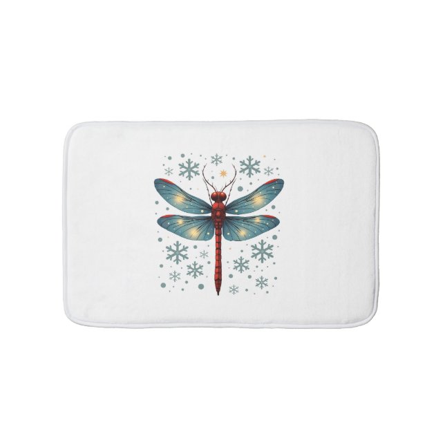 Festive Dragonfly Glow Badrumsmatta (Framsidan)